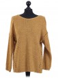 Italian Woollen Knitted Jumper Mustard