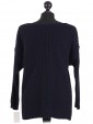 Italian Woollen Knitted Jumper Navy