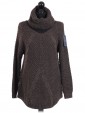 Italian Woollen Round Hem Knitted Jumper Charcoal