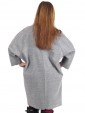 Ladies Wool Mix Front Pocket Grey Back