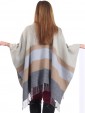 Woollen stripe Cape Grey Back